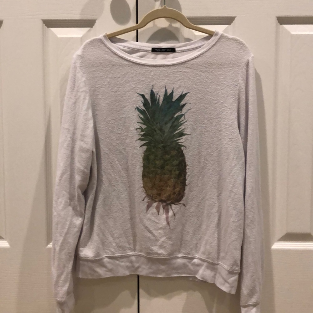 White wildfox sweatshirt